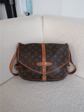 Louis Vuitton Monogram Crossbody Bag - Dark Brown & Vachetta